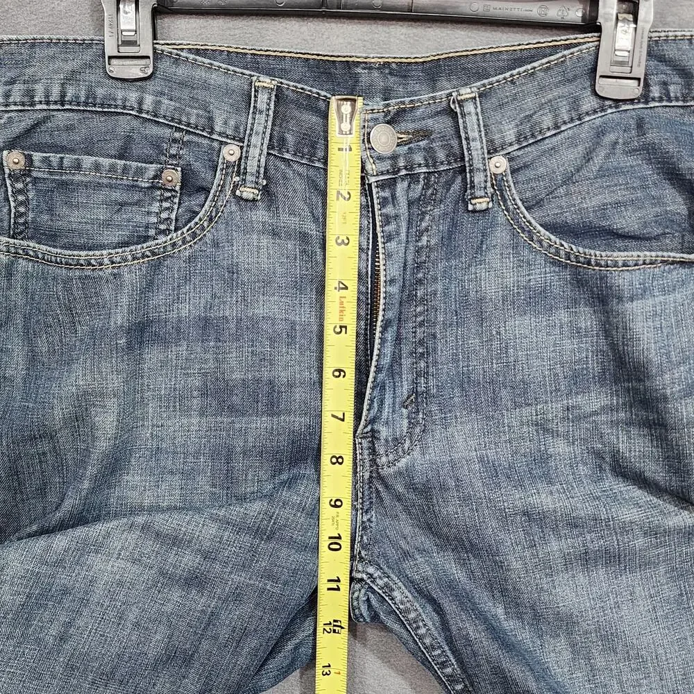 Levi's 514 Jeans‎ Relaxed Straight Fit Mens 34 X 31 Blue Denim R Tab Blank Tab